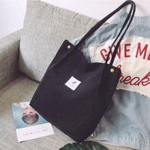 Load image into Gallery viewer, Woman Corduroy Shoulder Bag Reusable Shopping Bags Casual Tote Female Handbag for A Certain Number of Dropshipping