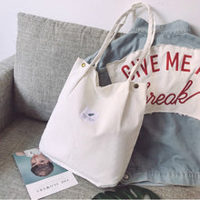 Load image into Gallery viewer, Woman Corduroy Shoulder Bag Reusable Shopping Bags Casual Tote Female Handbag for A Certain Number of Dropshipping